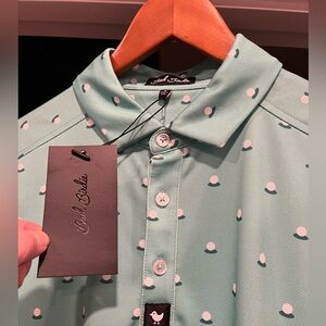 NWT! Bad Birdie Men's Aim Point Pique Tech Golf Polo!